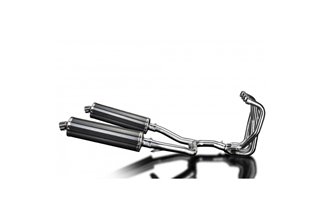 KAWASAKI ZZR1100 GPZ1100S 4-2 EXHAUST SYSTEM 450MM CARBON OVAL BSAU SILENCERS