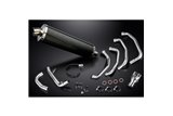 KAWASAKI ZZR1100 1990-2001 SISTEMA DI SCARICO 4-1 450MM CARBONIO OVALE BSAU SILENZIATORI