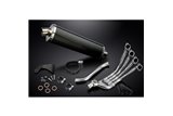 HONDA CB650R CB650R 2019-2021 4-1 SCARICO COMPLETO SILENZIATORE OVALE IN FIBRA DI CARBONIO DA 450 MM