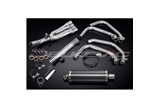 HONDA CBR600F 91-98 SISTEMA DI SCARICO COMPLETO 4-1 SILENZIATORE BSAU OVALE IN CARBONIO DA 350 MM