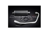 HONDA CBF125 2008-2015 SISTEMA DI SCARICO COMPLETO 350MM CARBONIO OVALE BSAU SILENZIATORE