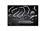 HONDA VFR800FI 98-01 SISTEMA DI SCARICO COMPLETO SILENZIATORE BSAU OVALE IN CARBONIO DA 350 MM