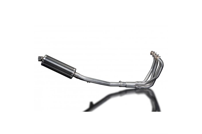 SUZUKI GSF650 BANDIT 05-07 FULL EXHAUST SYSTEM 350MM CARBON OVAL BSAU SILENCER