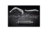 YAMAHA TDM850 91-01 SISTEMA DI SCARICO COMPLETO SILENZIATORE BSAU OVALE IN CARBONIO DA 350 MM