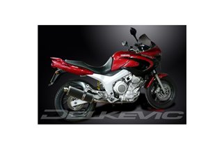 YAMAHA TDM850 91-01 SISTEMA DI SCARICO COMPLETO SILENZIATORE BSAU OVALE IN CARBONIO DA 350 MM