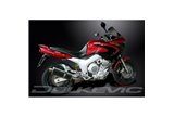 YAMAHA TDM850 91-01 SISTEMA DI SCARICO COMPLETO SILENZIATORE BSAU OVALE IN CARBONIO DA 350 MM