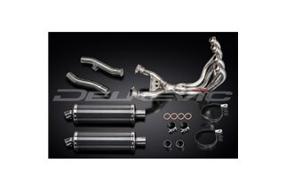 KAWASAKI ZZR400/600 1990-2009 FULL 4-2 EXHAUST SYSTEM 350MM CARBON SILENCERS