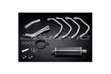 SUZUKI GSX1250FA 2010-16 SISTEMA DI SCARICO COMPLETO 350MM CARBONIO OVALE BSAU SILENZIATORE