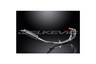 HONDA CBR600F 2001-2006 SISTEMA DI SCARICO COMPLETO SILENZIATORE OVALE IN CARBONIO DA 350 MM