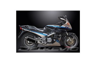 YAMAHA FJ1200 3XW 1991-96 SISTEMA DI SCARICO COMPLETO SILENZIATORI OVALI IN CARBONIO DA 350 MM