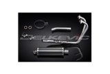 HONDA CBF500-A-ABS 2004-08 SISTEMA DI SCARICO COMPLETO SILENZIATORE OVALE IN CARBONIO DA 350 MM