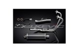 HONDA CB500 SPORT 1994-2003 SISTEMA DI SCARICO COMPLETO SILENZIATORE OVALE IN CARBONIO DA 350 MM