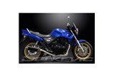 HONDA CB500 SPORT 1994-2003 SISTEMA DI SCARICO COMPLETO SILENZIATORE OVALE IN CARBONIO DA 350 MM