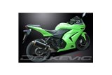 KAWASAKI 250R NINJA 2008-2013 SCARICO COMPLETO 2-1 350MM SILENZIATORE OVALE IN CARBONIO