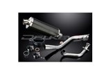 YAMAHA YZF-R125 2008-2013 SISTEMA DI SCARICO COMPLETO SILENZIATORE OVALE IN CARBONIO DA 350 MM