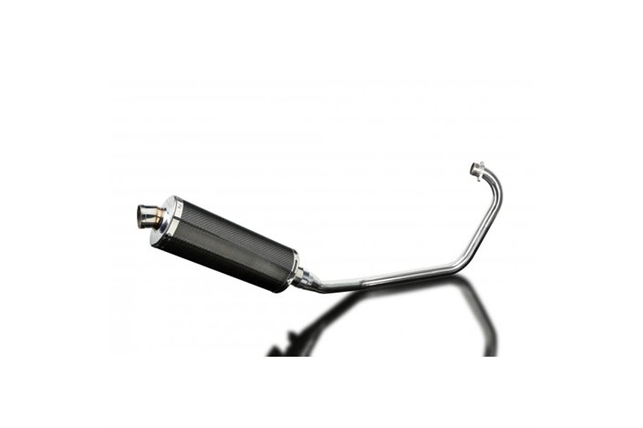 KYMCO CK1 2014-2015 FULL EXHAUST SYSTEM 350MM CARBON OVAL SILENCER