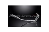 SUZUKI GSX750 98-02 SISTEMA DI SCARICO COMPLETO 350MM CARBONIO OVALE BSAU SILENZIATORE