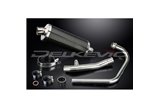 HONDA CBF250 2004-2012 SISTEMA DI SCARICO COMPLETO 350MM CARBONIO OVALE BSAU SILENZIATORE