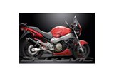 HONDA CB1100SF X11 1999-02 SCARICO COMPLETO 4-1 SILENZIATORE BSAU OVALE IN CARBONIO DA 350 MM