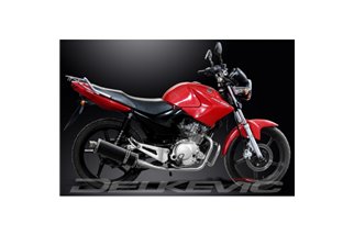 YAMAHA YBR125ED 2005-16 SISTEMA DI SCARICO COMPLETO SILENZIATORE BSAU OVALE IN CARBONIO DA 350 MM