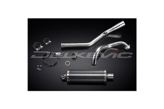 YAMAHA YZF-R125 2014-2016 SISTEMA DI SCARICO COMPLETO SILENZIATORE OVALE IN CARBONIO DA 350 MM