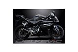 YAMAHA YZF-R125 2014-2016 SISTEMA DI SCARICO COMPLETO SILENZIATORE OVALE IN CARBONIO DA 350 MM