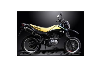 SUZUKI DR125SM 2009-14 SISTEMA DI SCARICO COMPLETO 350MM CARBONIO OVALE BSAU SILENZIATORE