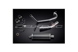 YAMAHA MT125 2014-2019 FULL EXHAUST SYSTEM 350MM CARBON OVAL BSAU SILENCER