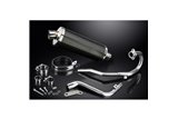 HONDA CRF250 LM 2012-16 SISTEMA DI SCARICO COMPLETO 350MM CARBONIO OVALE BSAU SILENZIATORE