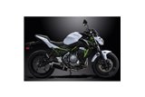 KAWASAKI Z650 2017-2023 SCARICO COMPLETO 2-1 350MM SILENZIATORE OVALE IN CARBONIO CAN