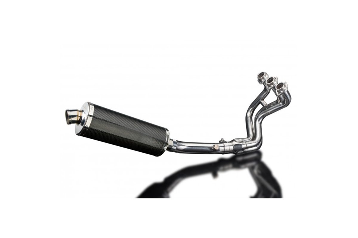 YAMAHA MT09 SPORT TRACKER 2014-2020 FULL EXHAUST 350MM CARBON OVAL SILENCER