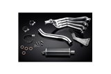 HONDA CBR650F CB650F 14-18 SISTEMA DI SCARICO COMPLETO SILENZIATORE OVALE IN CARBONIO DA 350 MM