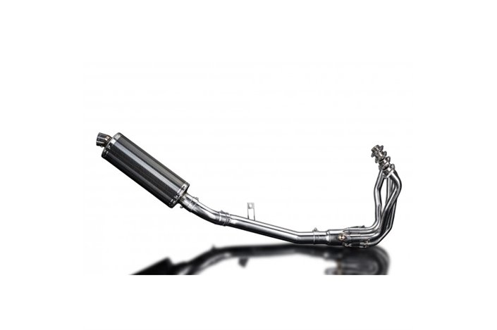 KAWASAKI Z900 17-19 FULL EXHAUST SYSTEM 350MM CARBON OVAL BSAU SILENCER