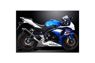 SUZUKI GSXR1000 2012-2016 350MM SCARICO COMPLETO SILENZIATORE OVALE IN CARBONIO BSAU