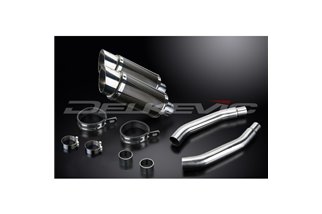 SUZUKI GSXR1100 KLMN 1989-93 KIT SCARICO SILENZIATORE TONDO IN CARBONIO DA 200 MM