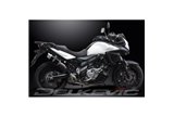 SUZUKI DL650 V-STROM ABS 2012-16 KIT SCARICO SILENZIATORE TONDO IN CARBONIO DA 200 MM