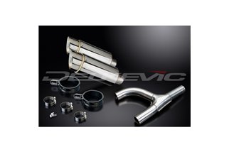 SUZUKI GSX1300 B-KING 2008-2012 KIT SCARICO SILENZIATORE TONDO IN ACCIAIO INOX DA 200 MM