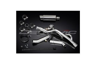 SUZUKI DL650 V-STROM ABS 2012-16 KIT SCARICO SILENZIATORE TONDO INOX DA 200 MM