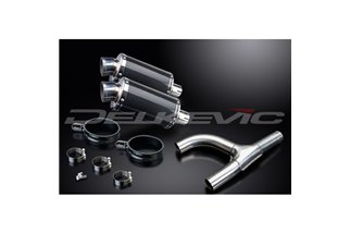 SUZUKI GSX1300 B-KING 2008-2012 225MM OVAL CARBON SILENCER EXHAUST KIT