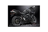 YAMAHA FZ6N FZ6S FAZER 04-10 KIT SCARICO SILENZIATORE TONDO IN ACCIAIO INOX 200MM