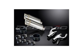 YAMAHA V-MAX 1200 1984-2007 KIT SCARICO SILENZIATORE TONDO IN ACCIAIO INOX DA 200 MM