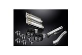 KIT SCARICO SILENZIATORE TONDO IN ACCIAIO INOX YAMAHA FJ1200 ABS 3XW 1991-1996 200MM