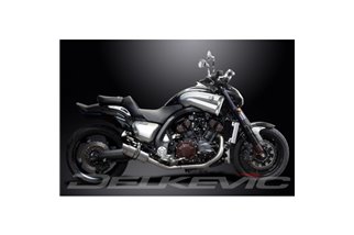 KIT SILENZIATORE DI SCARICO TONDO IN ACCIAIO INOX YAMAHA V-MAX 1700 200 MM 200-2016