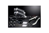 KIT SCARICO SILENZIATORE OVALE IN CARBONIO YAMAHA XJR1200 1995-1998 225MM