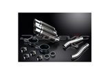 TRIUMPH TROPHY 900 1996-2002 KIT SCARICO SILENZIATORE TONDO IN CARBONIO DA 200 MM