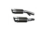 TRIUMPH TROPHY 1200 1995-2003 200MM ROUND CARBON SILENCER EXHAUST KIT