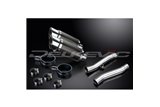 TRIUMPH TRIDENT 750 1994-1998 200MM ROUND CARBON SILENCER EXHAUST KIT