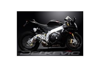 APRILIA RSV4 1000R-FACTORY 09-14 KIT SCARICO SILENZIATORE TONDO IN CARBONIO DA 200 MM