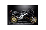 KIT SCARICO SILENZIATORE TONDO IN CARBONIO HONDA VFR750 1990-1993 HI LEVEL 200MM