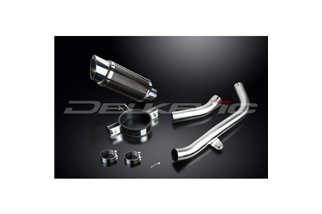 HONDA CBR1000RR FIREBLADE 06-07 200MM ROUND CARBON SILENCER EXHAUST KIT